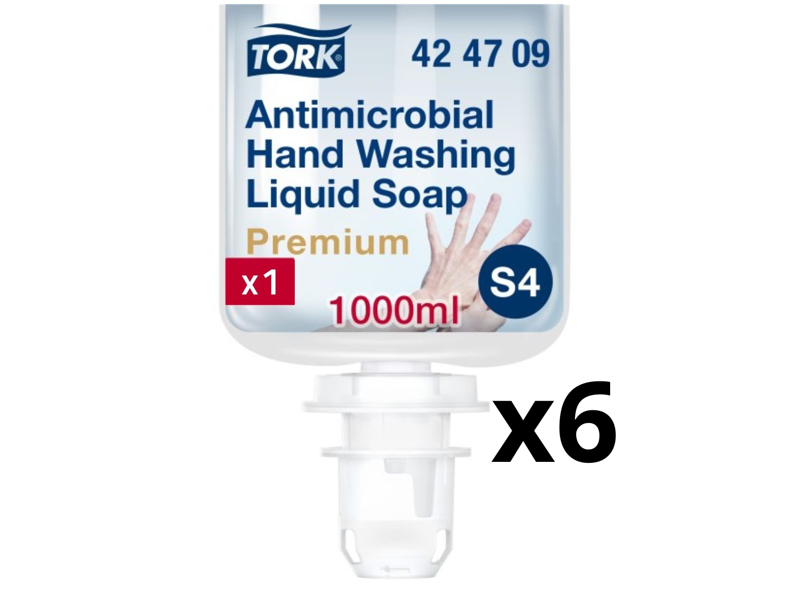 Antybakteryjne Mydło S4 TORK 424709 Karton 6x 1L